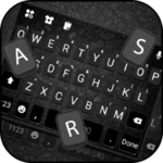 sms black chat keyboard backgr android application logo